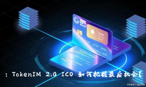 : TokenIM 2.0 ICO 如何把握最后机会？
